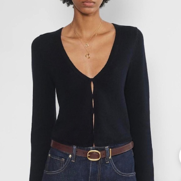 Aritzia Sweaters - Aritzia Wilfred Basque Sweater - Charcoal Grey Medium